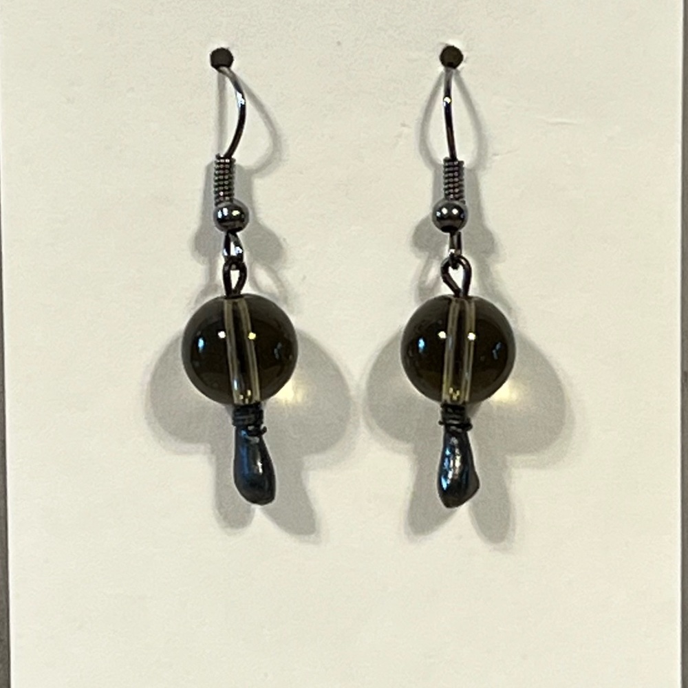 Glass Ball Earrings - Picture 1 of 5